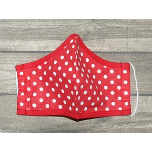 Textil mosható arcmaszk - pöttyös
