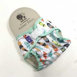 Bambi Roxy XL extra méretű mosható pelenka külső (11-18 kg) - Tollas tépős