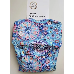 Brilus passzés bevarrt csónakos pelenka, fürdőruha anyag - lycra, XM méret (mandalás)