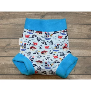Manóca PUL bebújós mosható pelenka külső M-es (7-12 kg) kalózos