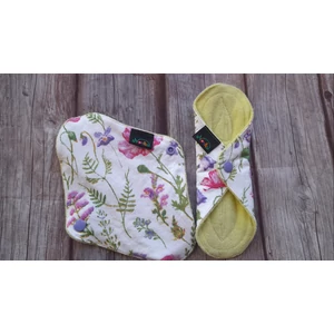 Norka női mosható betét – tisztasági 20 cm-es PUL nélküli (fehér virágos) Norka női mosható betét – tisztasági 20 cm-es PUL nélküli (fehér virágos)