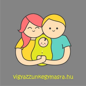 Autómágnes - család 1 gyerekkel szürke