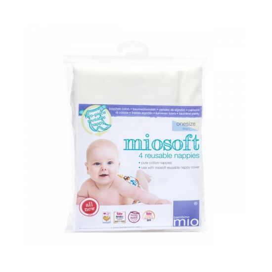 Bambino Mio Miosoft 100% pamut prefold pelenka (4 db/csomag)