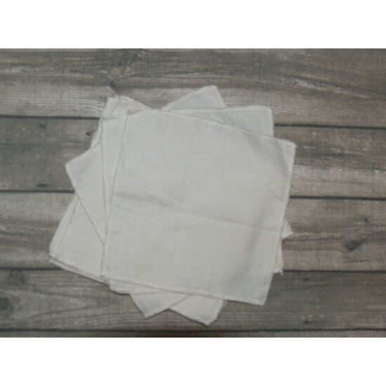NORKA 100% pamut mosható törlőkendő csomag (10 darabos) - natur