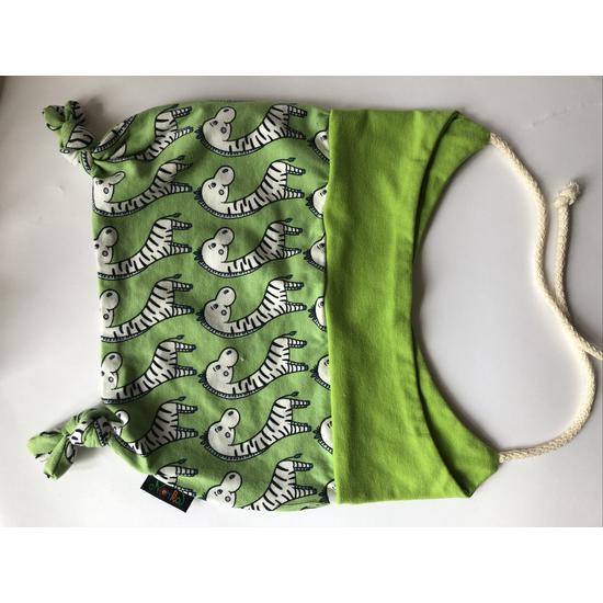 NORKA pamutjersy sapka (50-54 méret) zöld zebrás