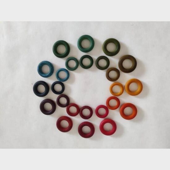 Rosenwood 24 darabos gyűrűk (színes) ELŐRENDELÉS