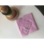 Kép 1/3 - ZöldSzabó  mosható szalvéta, újraszalvéta, szendvicscsomagoló  - rózsaszín pöttyös